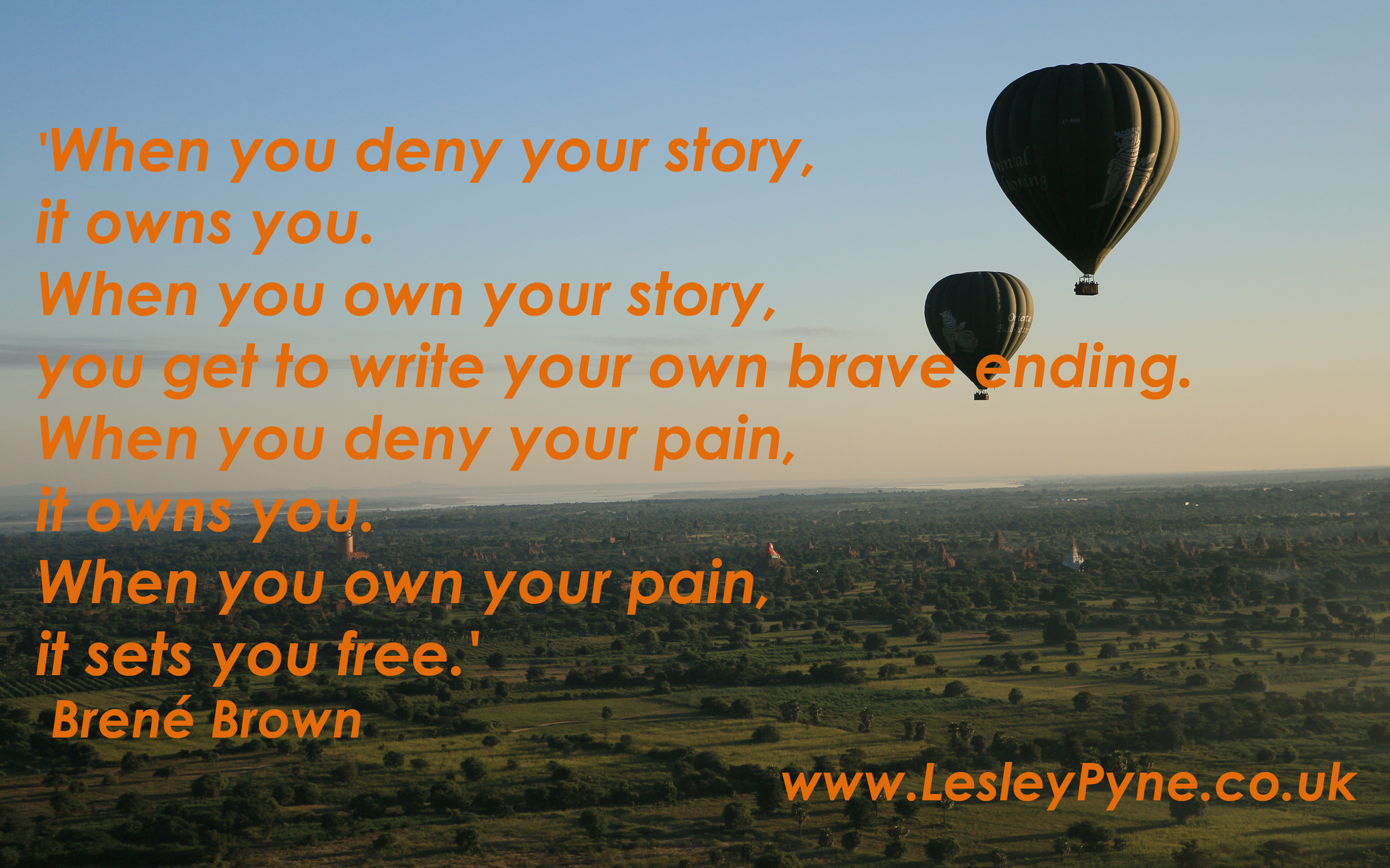 Own your story and write your ending - Lesley Pyne